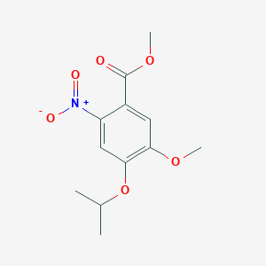 molecular formula C12H15NO6 B1452855 Methyl 4-isopropoxy-5-methoxy-2-nitrobenzoate CAS No. 948553-02-4