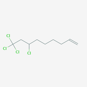 molecular formula C9H14Cl4 B14528559 7,9,9,9-Tetrachloronon-1-ene CAS No. 62473-43-2