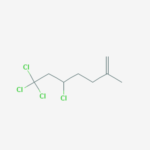 molecular formula C8H12Cl4 B14528590 5,7,7,7-Tetrachloro-2-methylhept-1-ene CAS No. 62473-39-6