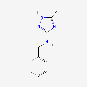 molecular formula C10H12N4 B14528619 N-Benzyl-5-methyl-1H-1,2,4-triazol-3-amine CAS No. 62400-54-8