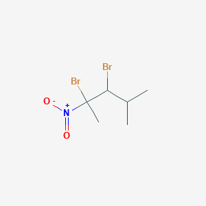 molecular formula C6H11Br2NO2 B14528735 2,3-Dibromo-4-methyl-2-nitropentane CAS No. 62545-02-2
