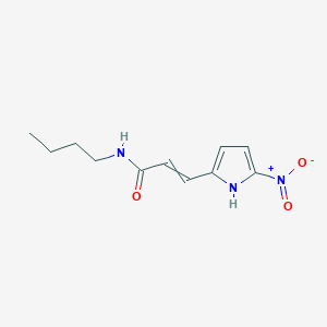molecular formula C11H15N3O3 B14528741 N-Butyl-3-(5-nitro-1H-pyrrol-2-YL)prop-2-enamide CAS No. 62427-40-1