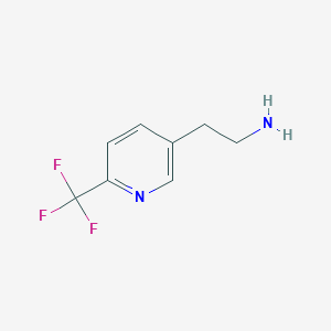 molecular formula C8H9F3N2 B1452876 2-(6-Trifluoromethyl-pyridin-3-YL)-ethylamine CAS No. 765287-34-1