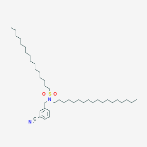 molecular formula C42H76N2O2S B14528785 N-[(3-Cyanophenyl)methyl]-N-octadecylhexadecane-1-sulfonamide CAS No. 62367-39-9