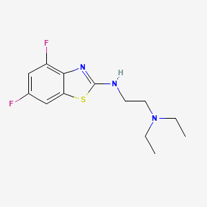molecular formula C13H17F2N3S B1452884 N'-(4,6-difluoro-1,3-benzothiazol-2-yl)-N,N-diethylethane-1,2-diamine CAS No. 1105188-25-7