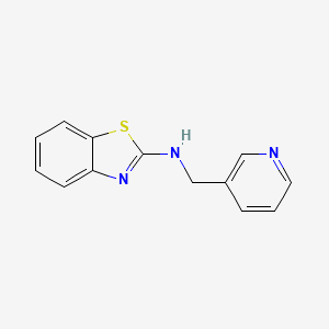 molecular formula C13H11N3S B1452887 N-(pyridin-3-ylmethyl)-1,3-benzothiazol-2-amine CAS No. 496872-67-4