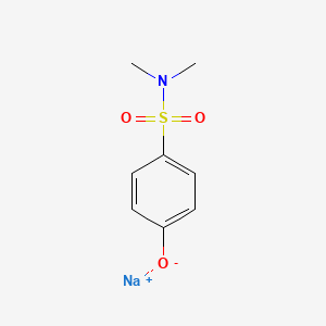 molecular formula C8H10NNaO3S B14528902 Benzenesulfonamide, 4-hydroxy-N,N-dimethyl-, sodium salt CAS No. 62314-89-0