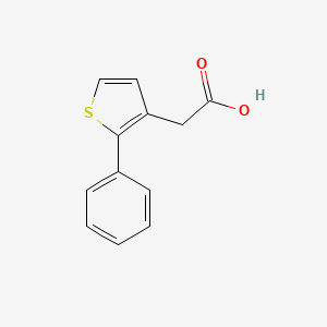 molecular formula C12H10O2S B14528912 3-Thiopheneacetic acid, 2-phenyl- CAS No. 62404-09-5