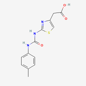 [2-({[(4-Methylphenyl)amino]carbonyl}amino)-1,3-thiazol-4-yl]acetic acid