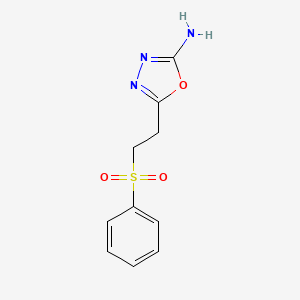 5-[2-(Phenylsulfonyl)ethyl]-1,3,4-oxadiazol-2-amine