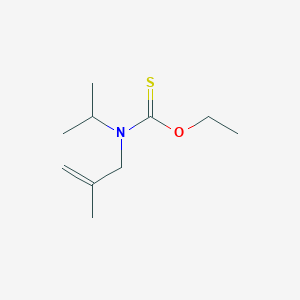 molecular formula C10H19NOS B14528965 O-Ethyl (2-methylprop-2-en-1-yl)propan-2-ylcarbamothioate CAS No. 62371-15-7