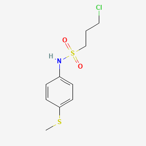 3-chloro-N-[4-(methylsulfanyl)phenyl]-1-propanesulfonamide