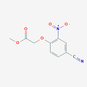 molecular formula C10H8N2O5 B1452900 Methyl (4-cyano-2-nitrophenoxy)acetate CAS No. 652997-70-1
