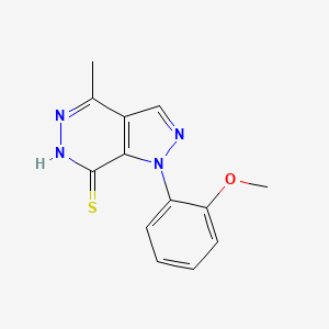 1-(2-methoxyphenyl)-4-methyl-1H-pyrazolo[3,4-d]pyridazine-7-thiol