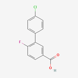 4'-Chloro-6-fluoro-[1,1'-biphenyl]-3-carboxylic acid