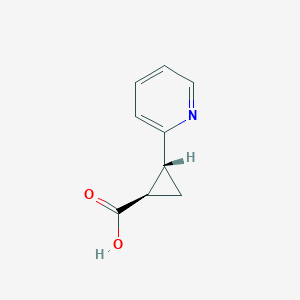 trans-2-(Pyridin-2-yl)cyclopropanecarboxylic acid