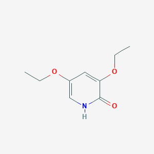 molecular formula C9H13NO3 B14529054 3,5-diethoxy-1H-pyridin-2-one CAS No. 62566-58-9