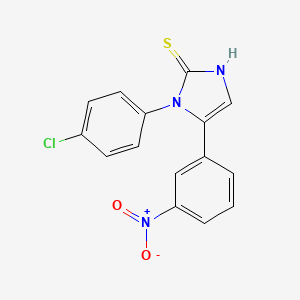 1-(4-Chlorophenyl)-5-(3-nitrophenyl)-1H-imidazole-2-thiol