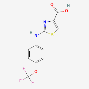 2-{[4-(Trifluoromethoxy)phenyl]amino}-1,3-thiazole-4-carboxylic acid