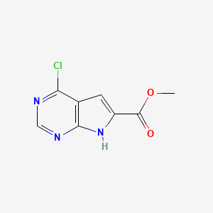 methyl 4-chloro-7H-pyrrolo[2,3-d]pyrimidine-6-carboxylate