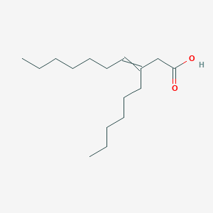 molecular formula C16H30O2 B14529136 3-Hexyldec-3-enoic acid CAS No. 62444-16-0