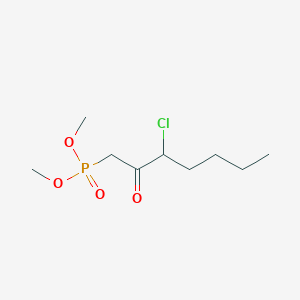 molecular formula C9H18ClO4P B14529204 Dimethyl (3-chloro-2-oxoheptyl)phosphonate CAS No. 62527-03-1