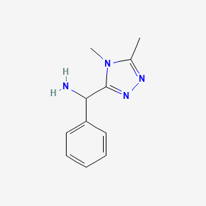 (4,5-dimethyl-4H-1,2,4-triazol-3-yl)(phenyl)methanamine