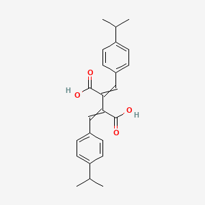 molecular formula C24H26O4 B14529253 Bis{[4-(propan-2-yl)phenyl]methylidene}butanedioic acid CAS No. 62579-39-9