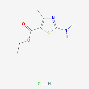 Ethyl 4-methyl-2-(methylamino)-1,3-thiazole-5-carboxylate hydrochloride