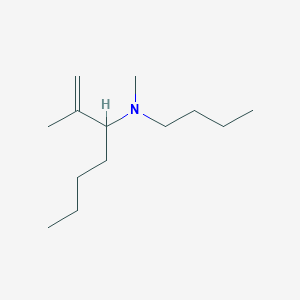molecular formula C13H27N B14529284 N-Butyl-N,2-dimethylhept-1-en-3-amine CAS No. 62721-72-6