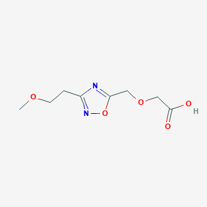 2-{[3-(2-Methoxyethyl)-1,2,4-oxadiazol-5-yl]methoxy}acetic acid