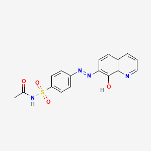 molecular formula C17H14N4O4S B14529294 N-{4-[2-(8-Oxoquinolin-7(8H)-ylidene)hydrazinyl]benzene-1-sulfonyl}acetamide CAS No. 62510-07-0