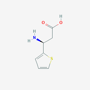 molecular formula C7H9NO2S B145293 (S)-3-Amino-3-(thiophen-2-yl)propanoic acid CAS No. 131829-50-0