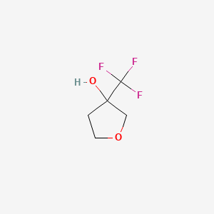 molecular formula C5H7F3O2 B1452935 3-(Trifluoromethyl)oxolan-3-ol CAS No. 1269151-92-9