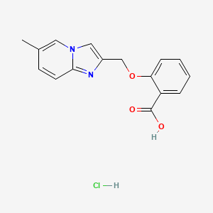 2-({6-Methylimidazo[1,2-a]pyridin-2-yl}methoxy)benzoic acid hydrochloride