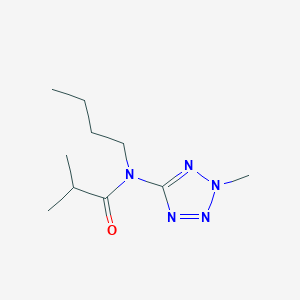 molecular formula C10H19N5O B14529390 N-Butyl-2-methyl-N-(2-methyl-2H-tetrazol-5-yl)propanamide CAS No. 62400-19-5