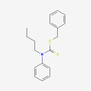 molecular formula C18H21NS2 B14529409 Benzyl butyl(phenyl)carbamodithioate CAS No. 62604-23-3