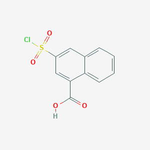 3-(Chlorosulfonyl)naphthalene-1-carboxylic acid