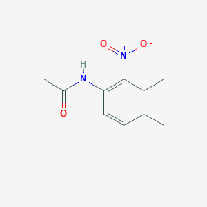 molecular formula C11H14N2O3 B14529427 N-(3,4,5-Trimethyl-2-nitrophenyl)acetamide CAS No. 62622-62-2