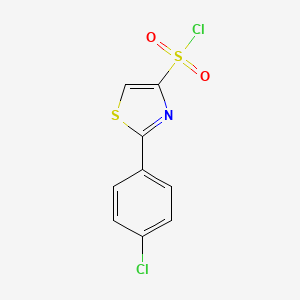 2-(4-Chlorophenyl)-1,3-thiazole-4-sulfonyl chloride