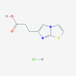 3-(Imidazo[2,1-b]thiazol-6-yl)propanoic acid hydrochloride