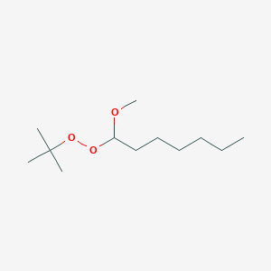 molecular formula C12H26O3 B14529500 1-(Tert-butylperoxy)-1-methoxyheptane CAS No. 62704-92-1