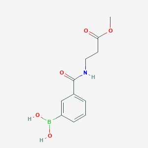molecular formula C11H14BNO5 B1452954 Methyl 3-(3-boronobenzamido)propionate CAS No. 957034-72-9