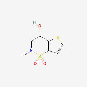 2-methyl-3,4-dihydro-2H-thieno[2,3-e][1,2]thiazin-4-ol 1,1-dioxide