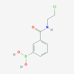 molecular formula C9H11BClNO3 B1452962 (3-((2-Chloroethyl)carbamoyl)phenyl)boronic acid CAS No. 874288-12-7