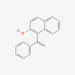 molecular formula C18H14O B14529689 1-(1-Phenylethenyl)naphthalen-2-ol CAS No. 62594-99-4