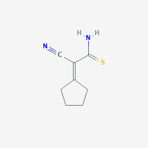 B145297 2-Cyano-2-cyclopentylideneethanethioamide CAS No. 129224-51-7