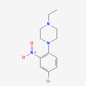B1452971 1-(4-Bromo-2-nitrophenyl)-4-ethylpiperazine CAS No. 1307393-76-5