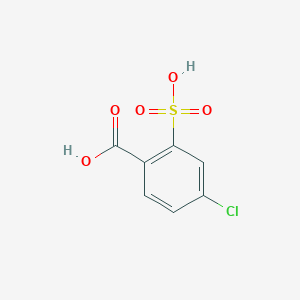 molecular formula C7H5ClO5S B14529714 4-Chloro-2-sulfobenzoic acid CAS No. 62474-00-4