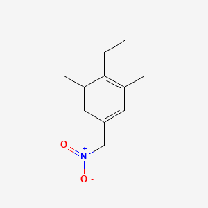 molecular formula C11H15NO2 B14529743 2-Ethyl-1,3-dimethyl-5-(nitromethyl)benzene CAS No. 62559-44-8
